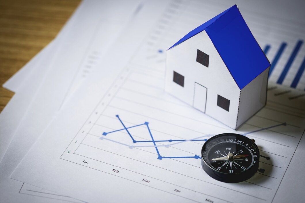 Gráfico de tendências imobiliárias portuguesas