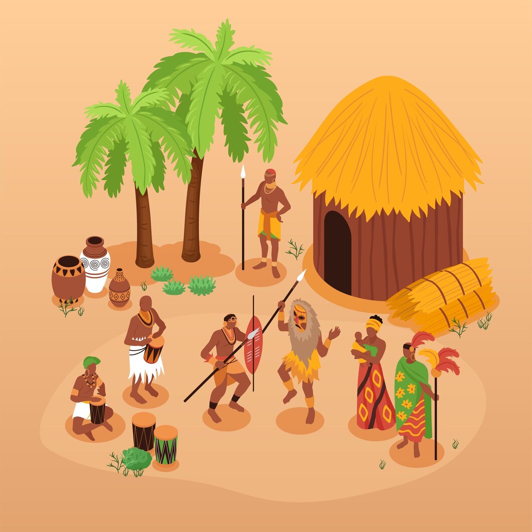 Ilustração histórica do Quilombo dos Palmares